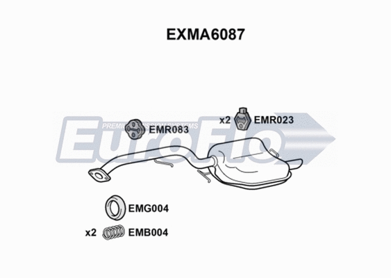 Rear Muffler (EXMA6087)