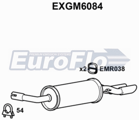 Rear Muffler (EXGM6084)