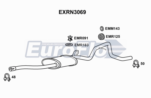 Centre Muffler (EXRN3069)