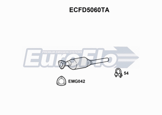 Catalytic Converter (ECFD5060TA)
