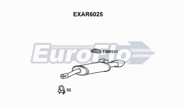 Rear Muffler (EXAR6025)