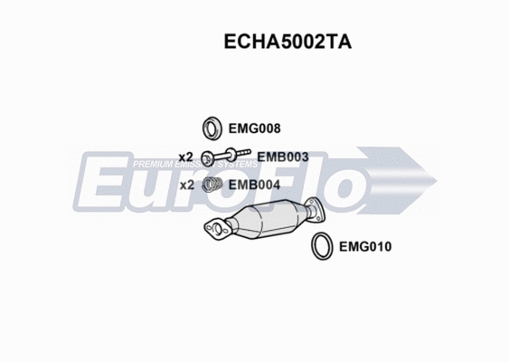 Catalytic Converter (ECHA5002TA)