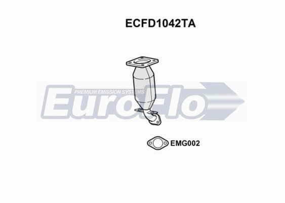 Catalytic Converter (ECFD1042TA)