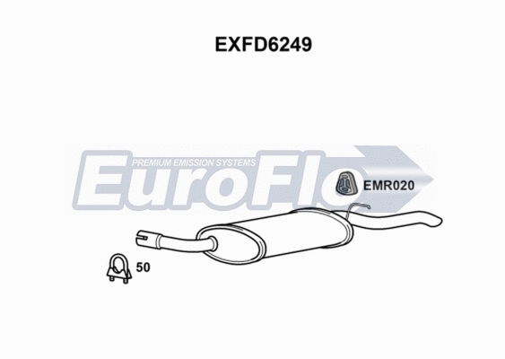 Rear Muffler (EXFD6249)