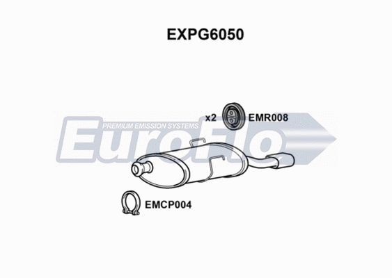 Rear Muffler (EXPG6050)