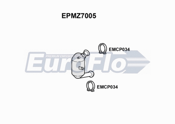 Soot/Particulate Filter, exhaust system (EPMZ7005)