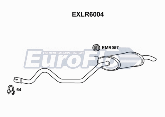 Rear Muffler (EXLR6004)