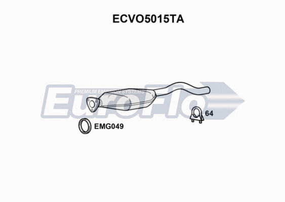 Catalytic Converter (ECVO5015TA)