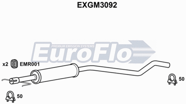 Centre Muffler (EXGM3092)