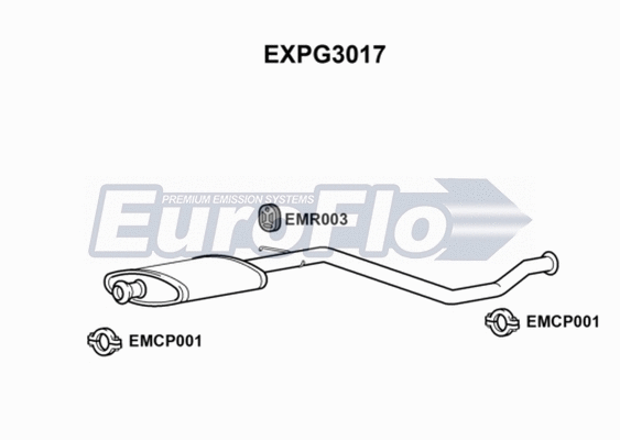 Centre Muffler (EXPG3017)
