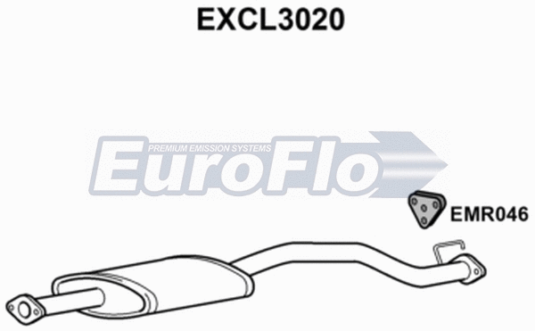 Centre Muffler (EXCL3020)