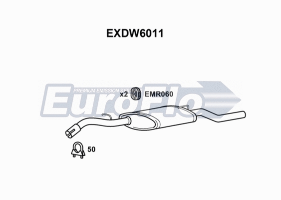 Rear Muffler (EXDW6011)