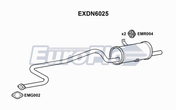 Rear Muffler (EXDN6025)