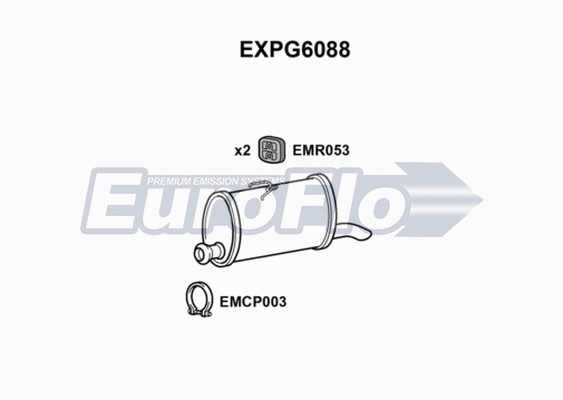 Rear Muffler (EXPG6088)