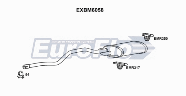 Rear Muffler (EXBM6058)