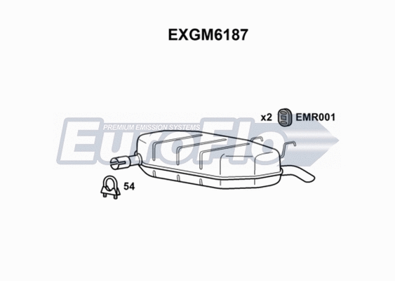 Rear Muffler (EXGM6187)