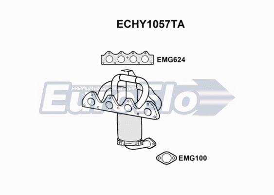 Catalytic Converter (ECHY1057TA)