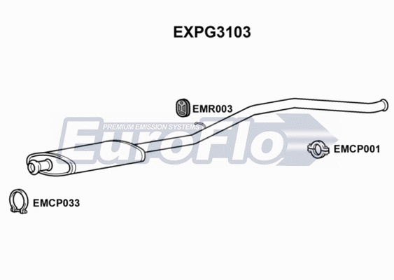 Centre Muffler (EXPG3103)