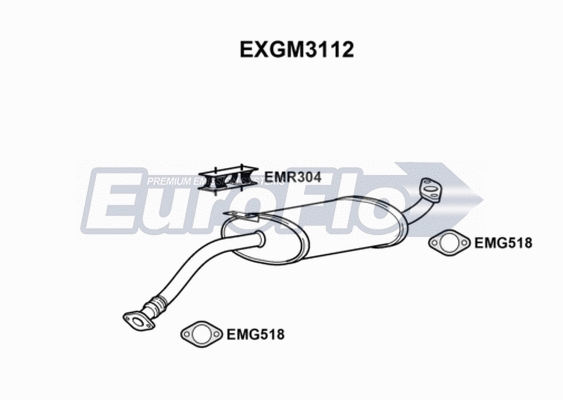 Centre Muffler (EXGM3112)