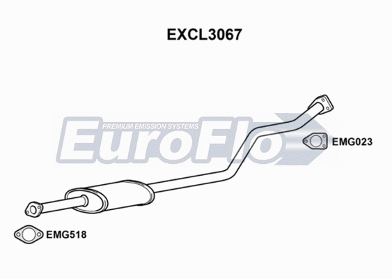 Centre Muffler (EXCL3067)