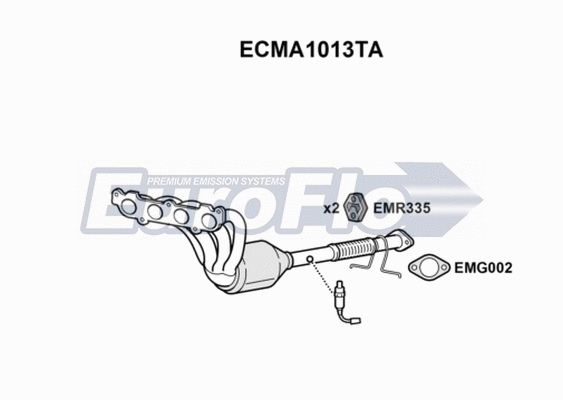 Catalytic Converter (ECMA1013TA)