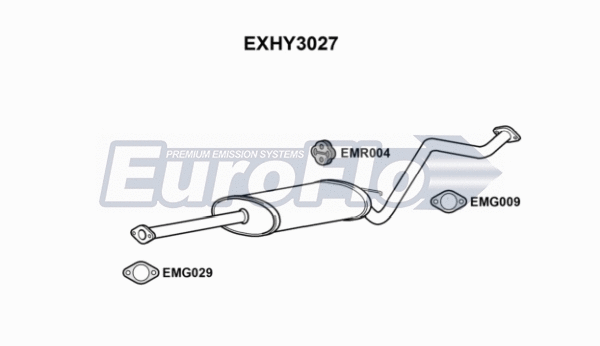 Centre Muffler (EXHY3027)