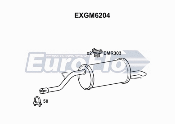 Rear Muffler (EXGM6204)