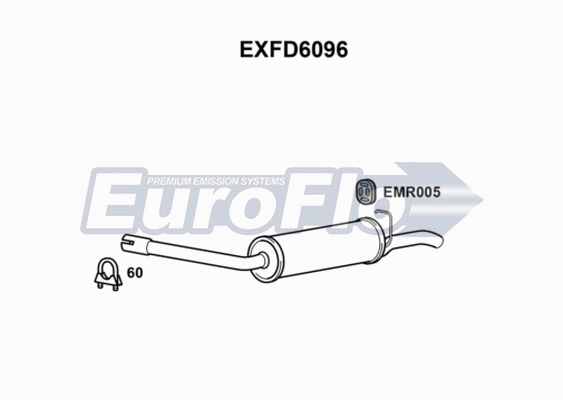 Rear Muffler (EXFD6096)