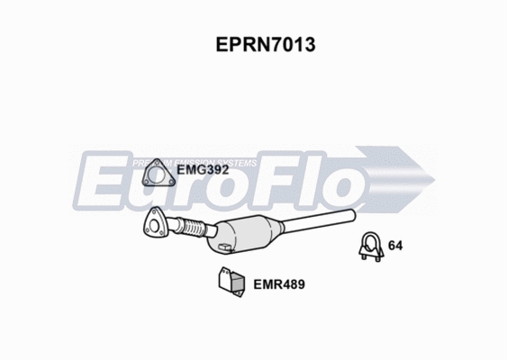 Soot/Particulate Filter, exhaust system (EPRN7013)
