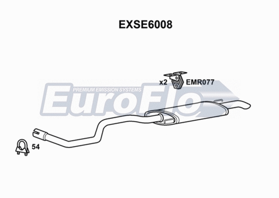 Rear Muffler (EXSE6008)