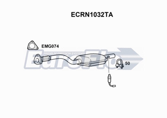 Catalytic Converter (ECRN1032TA)