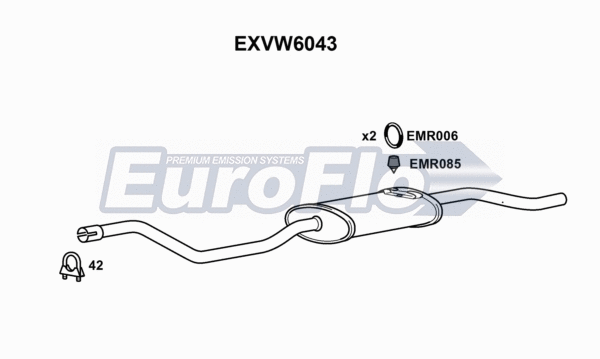 Rear Muffler (EXVW6043)