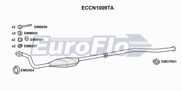 Catalytic Converter (ECCN1009TA)