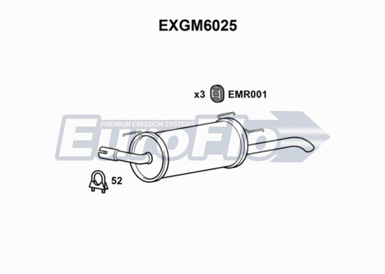 Rear Muffler (EXGM6025)