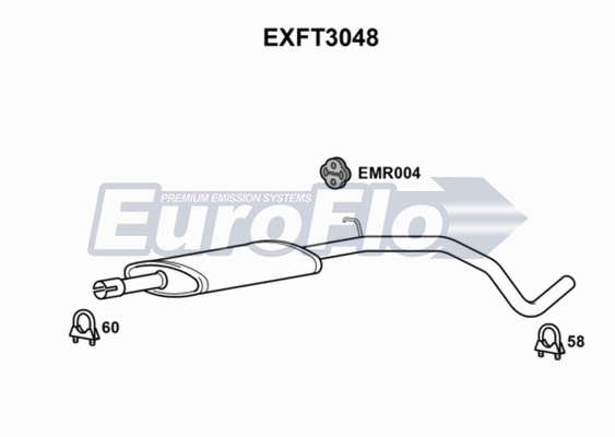 Centre Muffler (EXFT3048)
