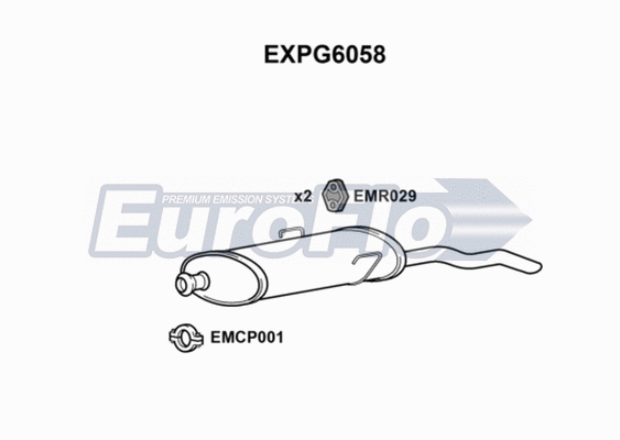 Rear Muffler (EXPG6058)