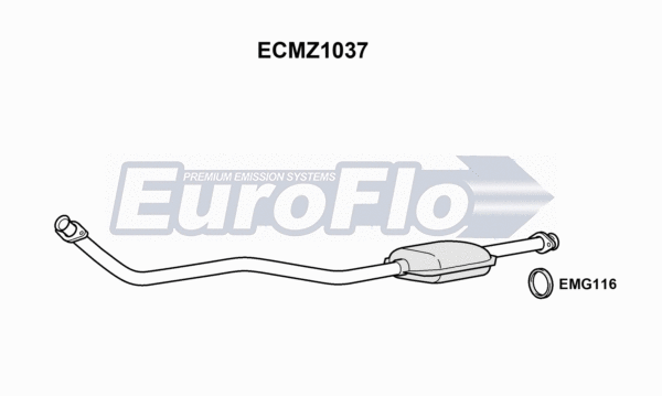 Catalytic Converter (ECMZ1037)