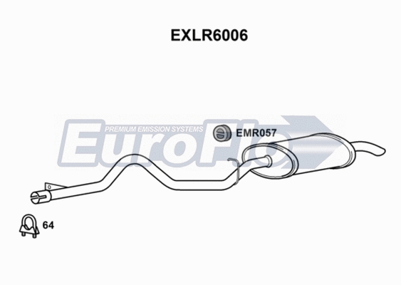 Rear Muffler (EXLR6006)
