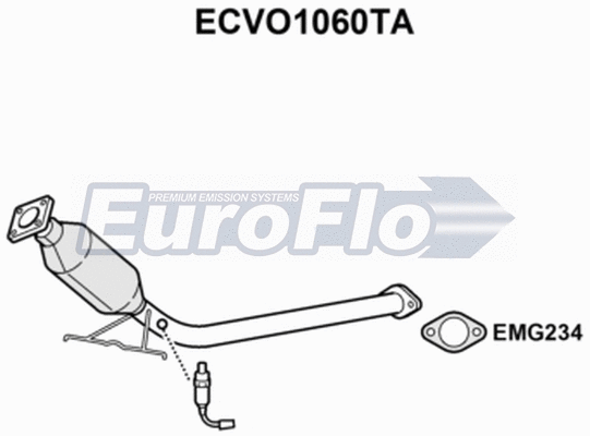Catalytic Converter (ECVO1060TA)