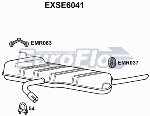 Rear Muffler (EXSE6041)