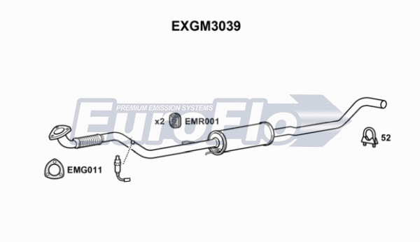 Centre Muffler (EXGM3039)