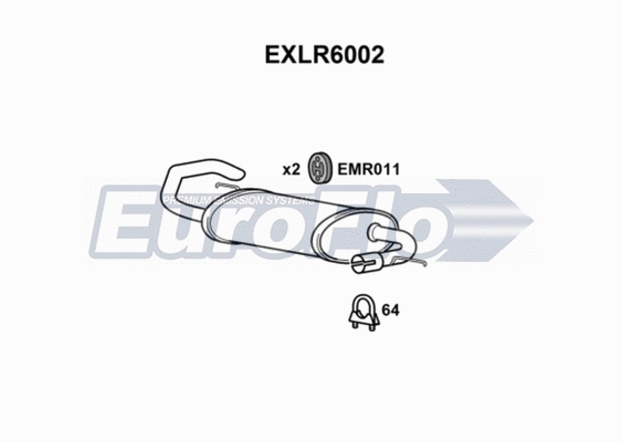 Rear Muffler (EXLR6002)