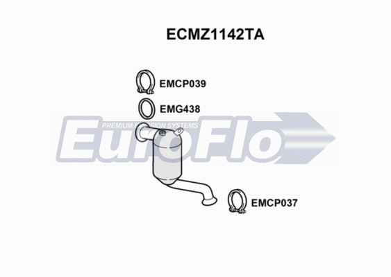Catalytic Converter (ECMZ1142TA)