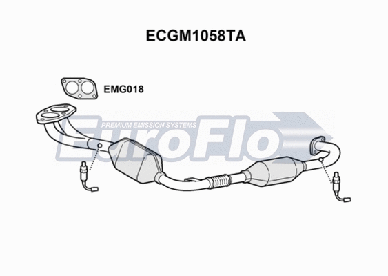 Catalytic Converter (ECGM1058TA)