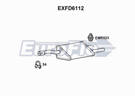 Rear Muffler (EXFD6112)