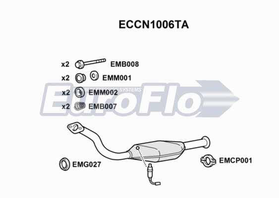 Catalytic Converter (ECCN1006TA)