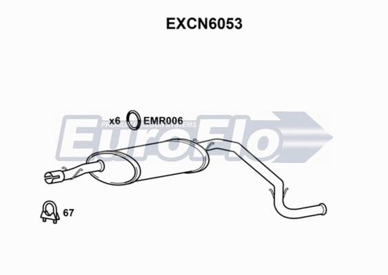 Rear Muffler (EXCN6053)