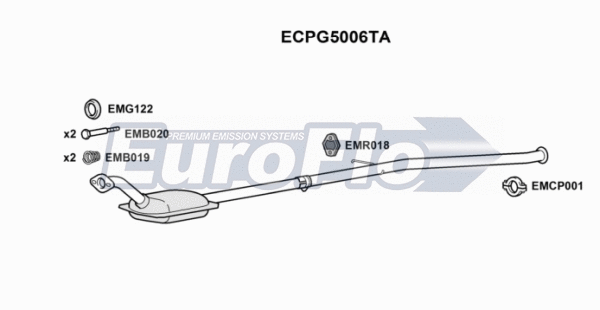 Catalytic Converter (ECPG5006TA)