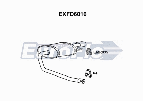 Rear Muffler (EXFD6016)
