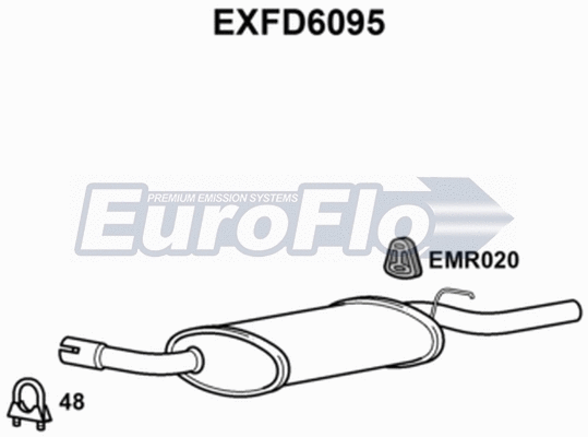 Rear Muffler (EXFD6095)